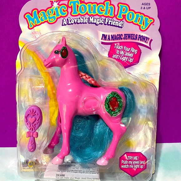 MAGIC TOUCH PONY VINTAGE 90s MAGIC JEWEL PONY JASMINE JEWELS LIGHT UP & BLINK - Picture 4 of 15